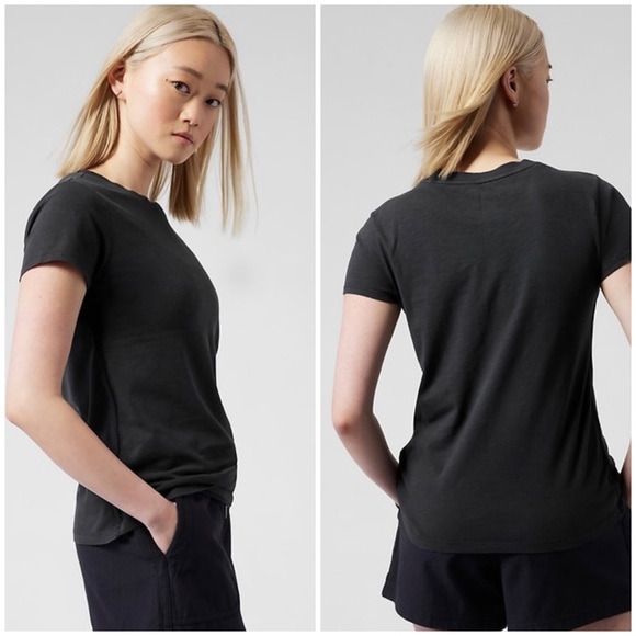 NWT Athleta Organic Daily Crew Tee - xxs - Picture 2 of 3